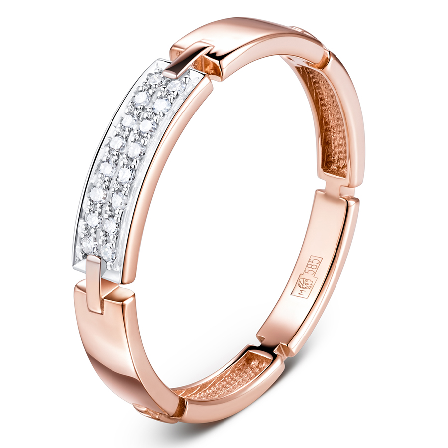 Кольцо, золото, бриллиант, 018-11000